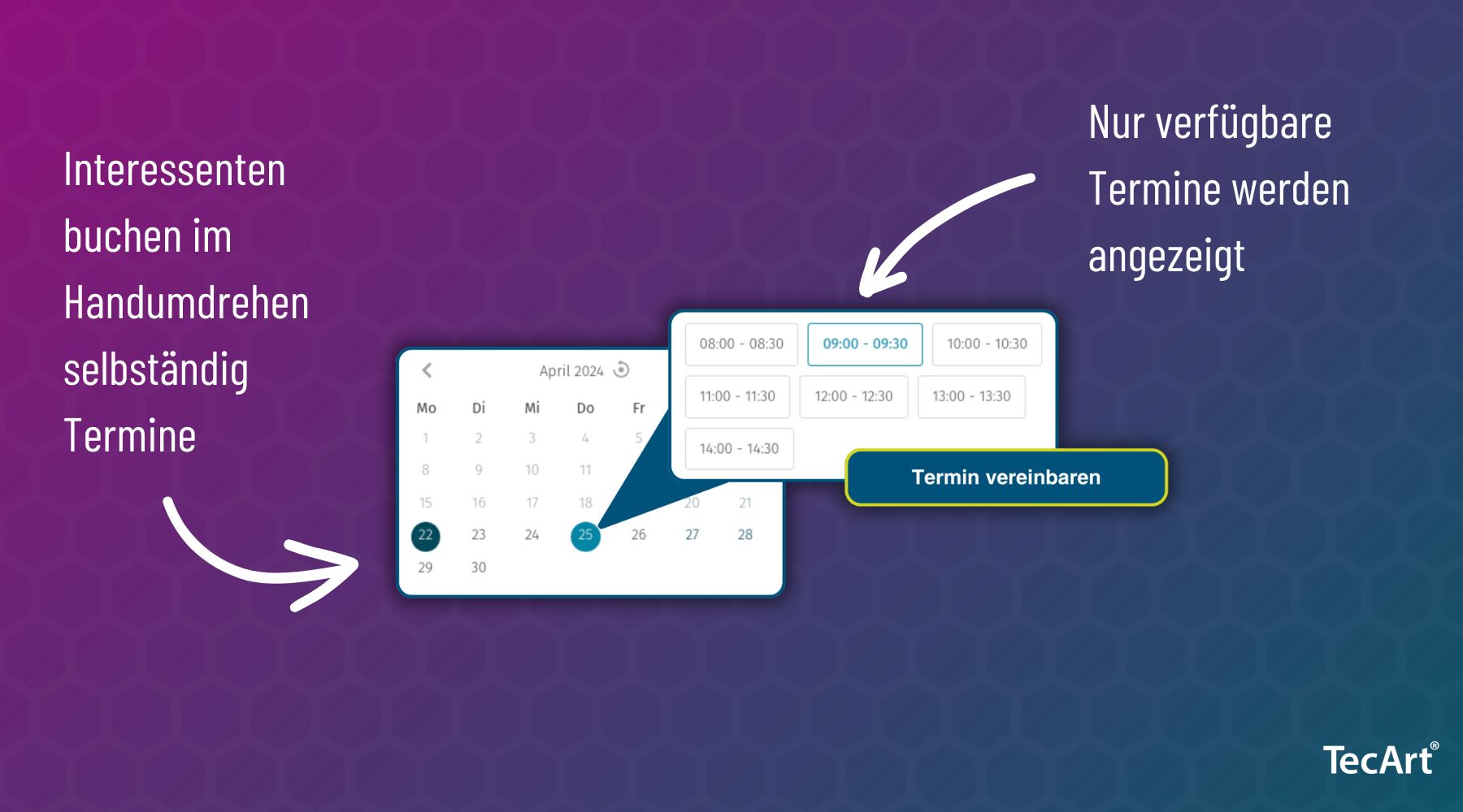 Interessenten buchen verfügbare Termine selbst